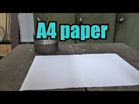 Can you fold paper more than 7 times with hydraulic press