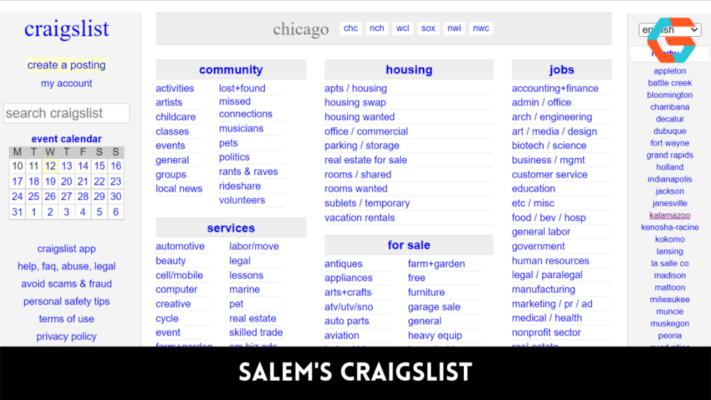 Salem's Craigslist
