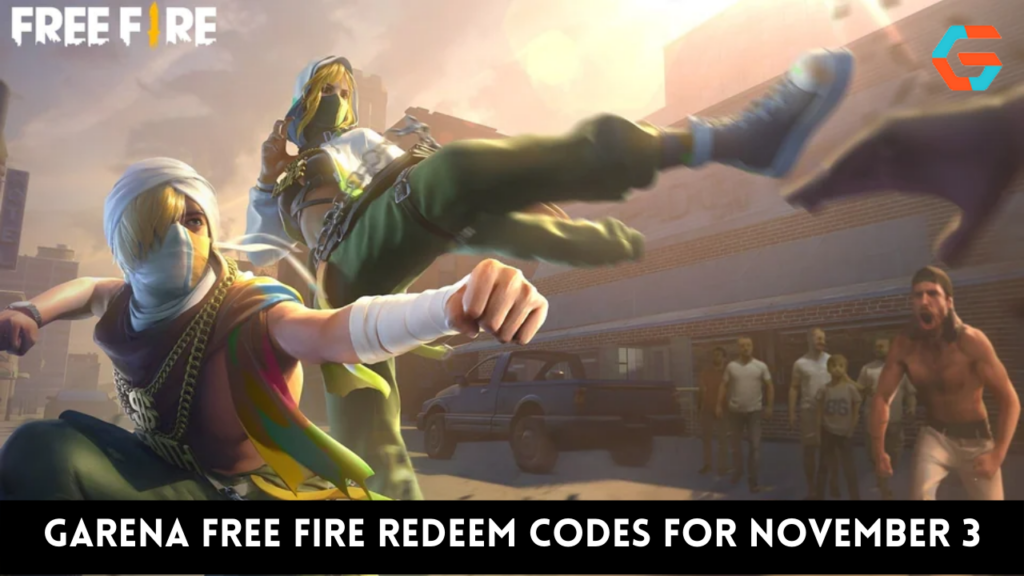 Garena Free Fire Redeem Codes for November 3