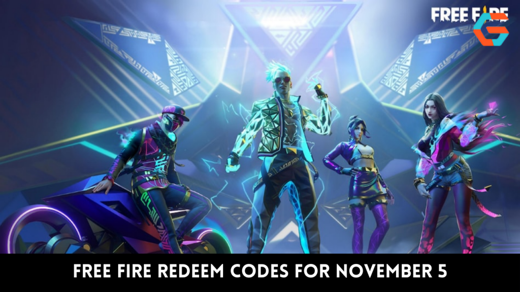 Free Fire Redeem Codes For November 5