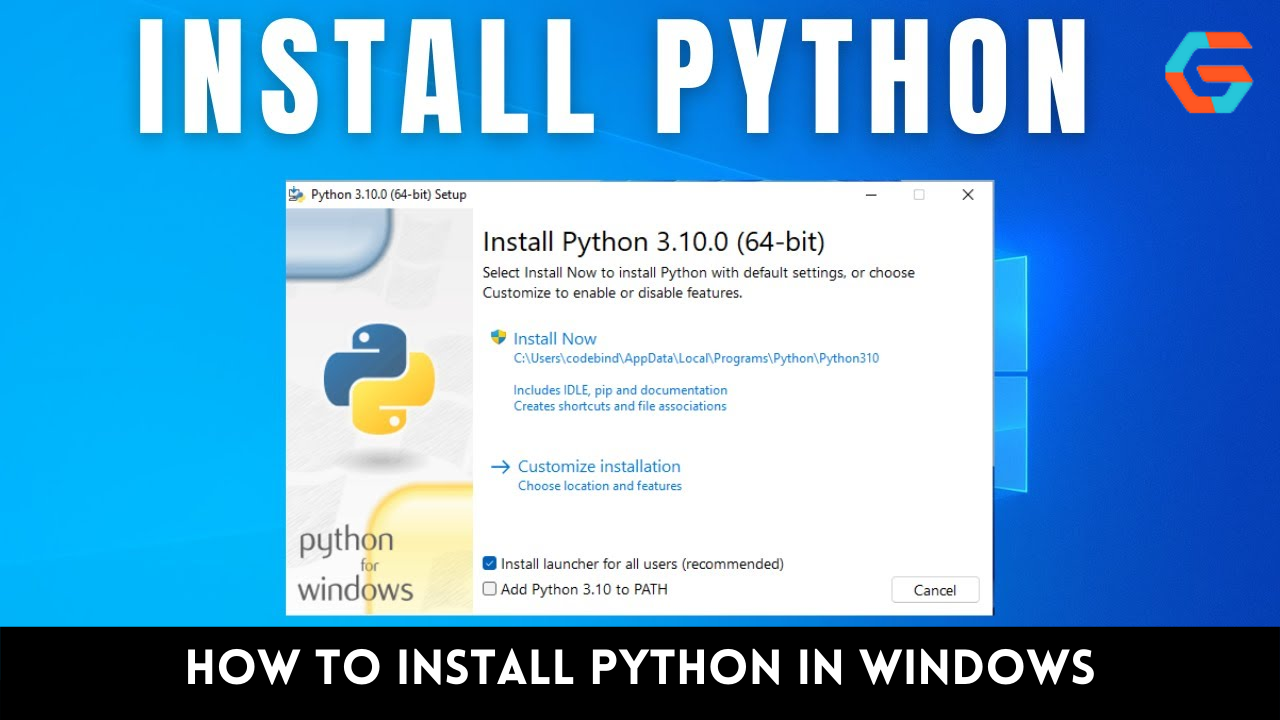 How to Install Python in Windows