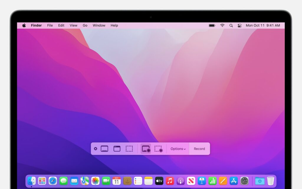 how to screen record in mac