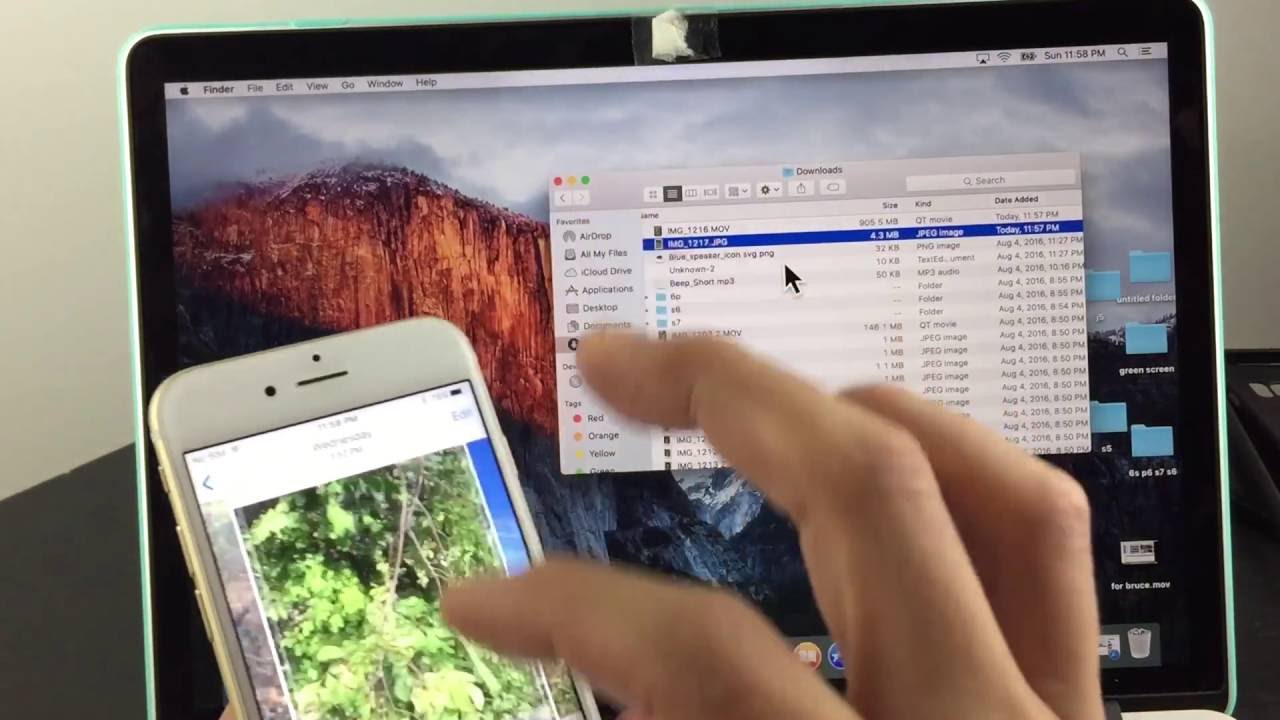 how to transfer photos in mac to iphone