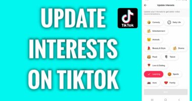 How to Change Your Interests on TikTok