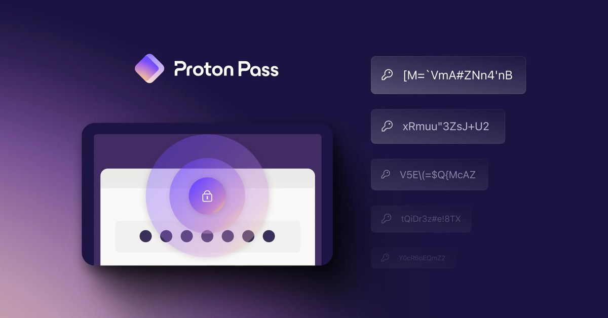 Proton Releases a Password Manager with End-To-End Encryption.