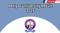 Periyar University Results 2025